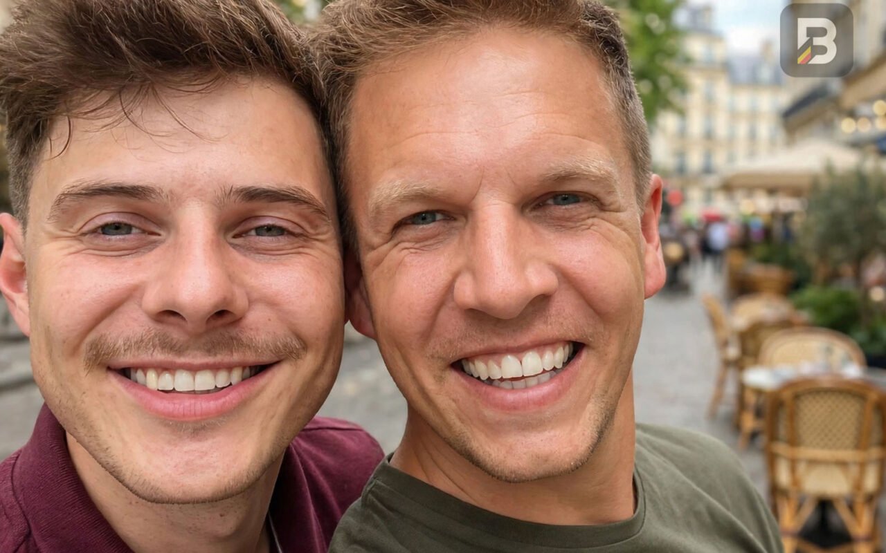 James Cooke en zijn vriend Dorian Liveyns