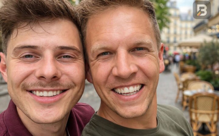 James Cooke en zijn vriend Dorian Liveyns